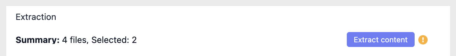Extraction content button is active.png