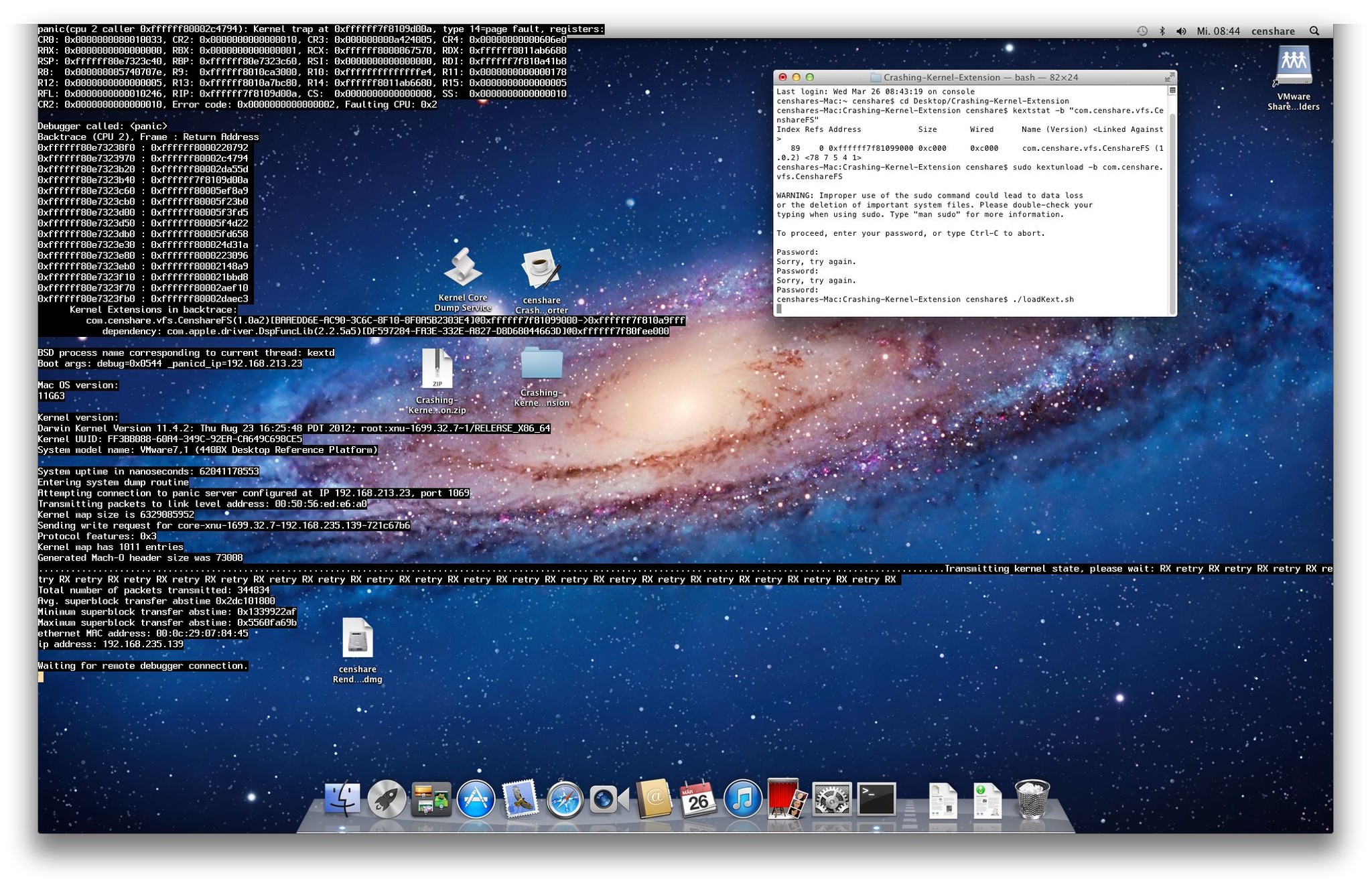 Kernel Panic with enabled Core Dump Service.jpeg